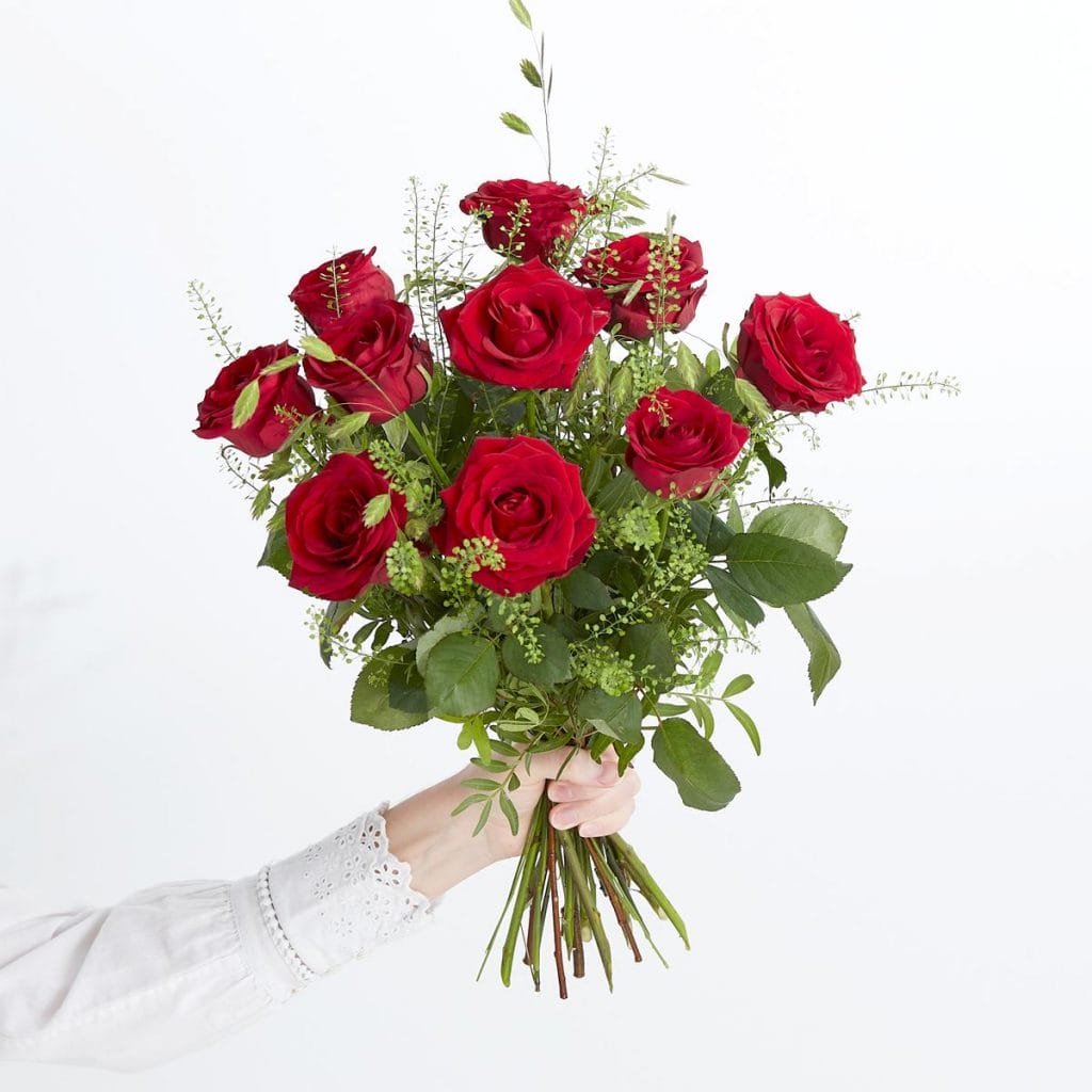 Interflora røde roser buket Den til kærligheden