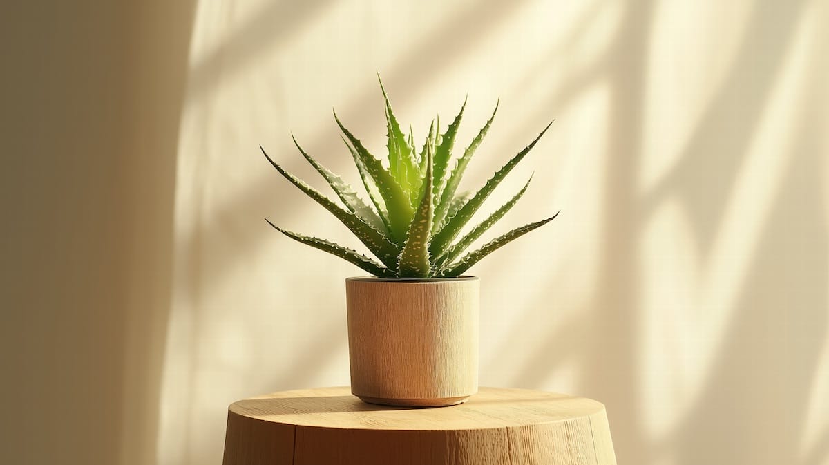 lysindfald på aloe vera-plante