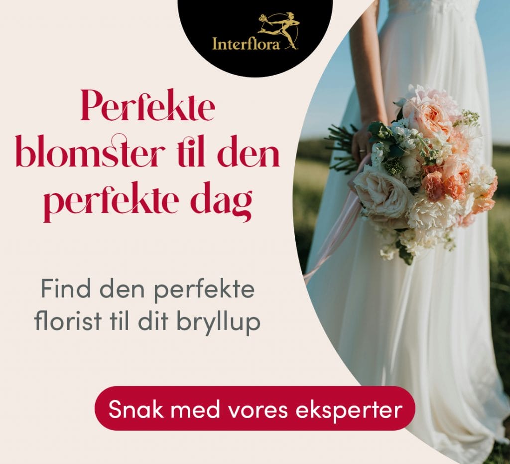 Banner Perfekte blomster til den perfekte dag - Find den perfekte florist til dit bryllup - Snak med vores eksperter