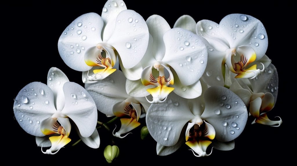 hvide orkidé