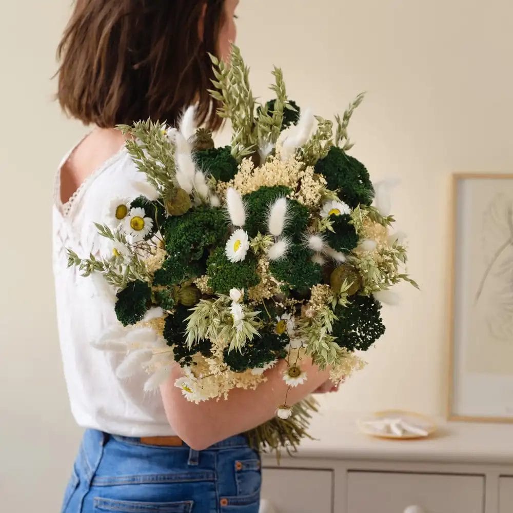 buket af tørrede blomster