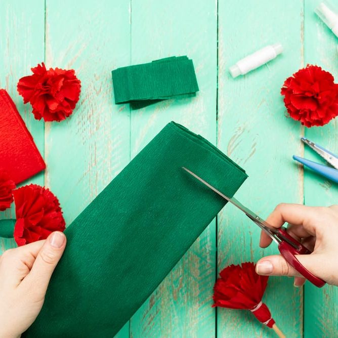 hjemmelavede papirblomster-guide