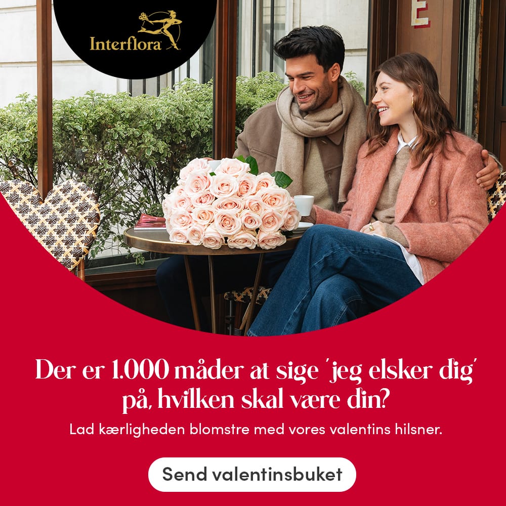 Banner Der er 1.000 måder at sige 'jeg elsker dig' på, hvilken skal være din? Send valentinsbuket her!