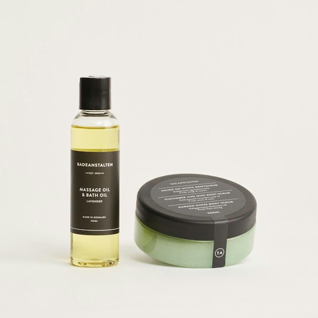 Badeanstalten - Massageolie og bodyscrub
