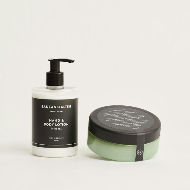 Badeanstalten - Bodyscrub og hand & body lotion