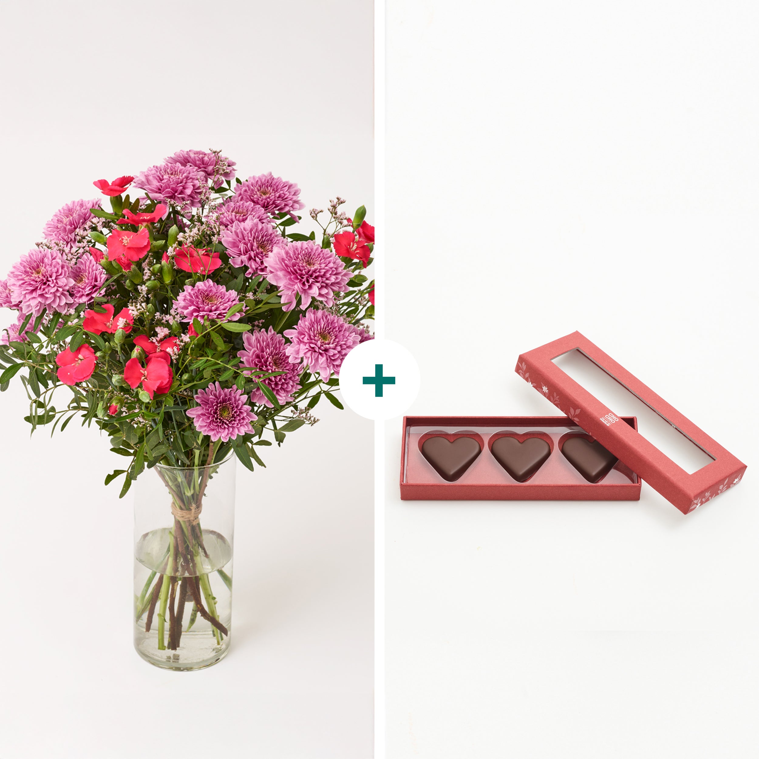 Den kærlige tanke til mor med marcipanhjerter