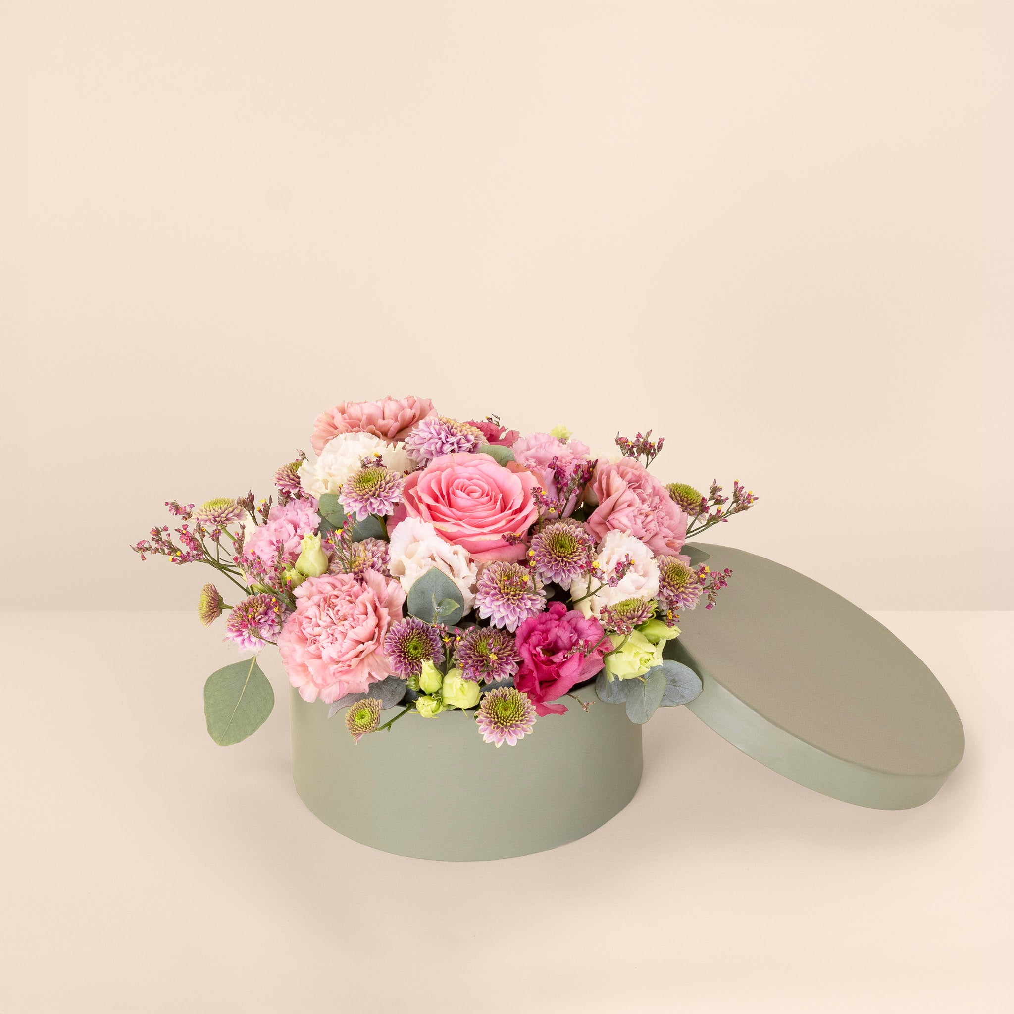 Den lyserøde blomsterboks til mor