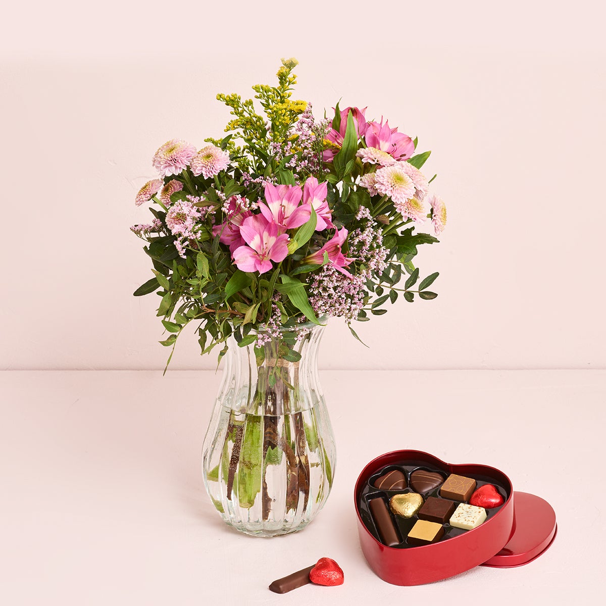 Den fine til mor med hjerte med chokolade