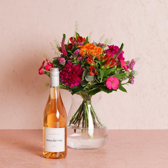 Blomster og vin | Send vin og blomster her på | Interflora DK