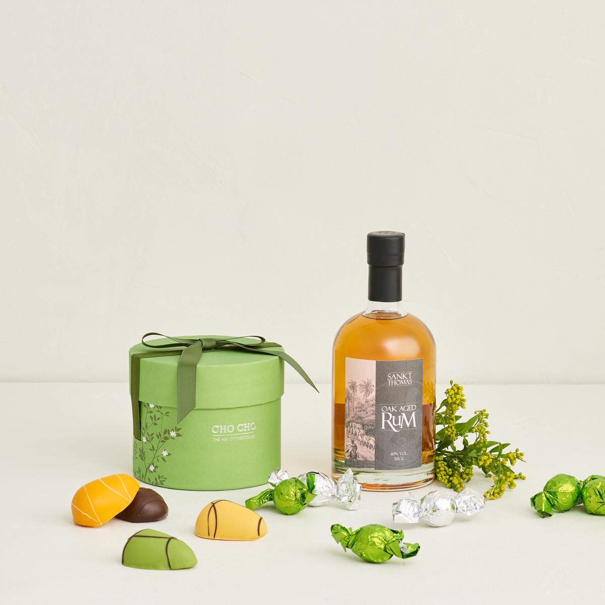 Sankt Thomas, Carribean Rum med forårsæske med chokolade