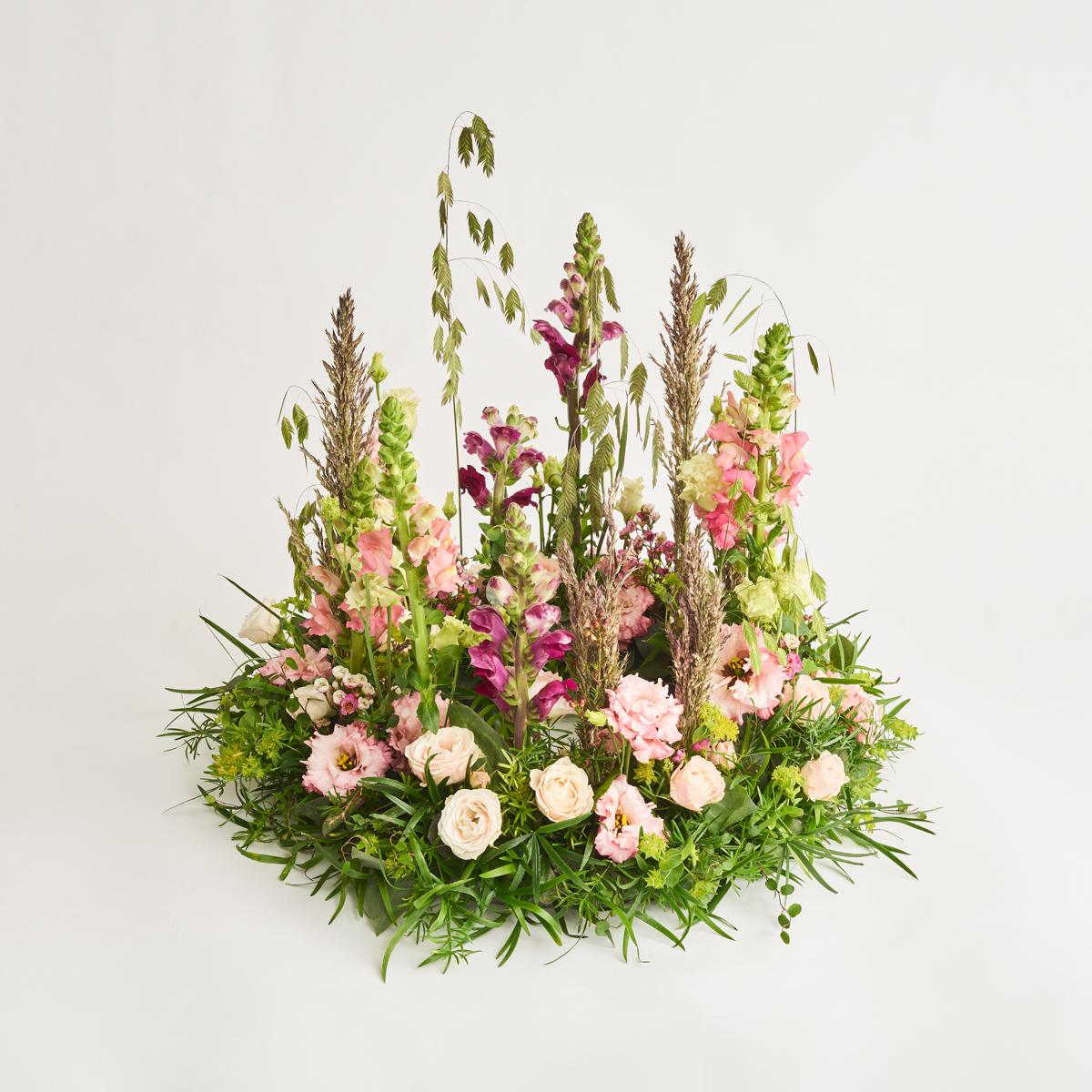 Elegant lyserød krans