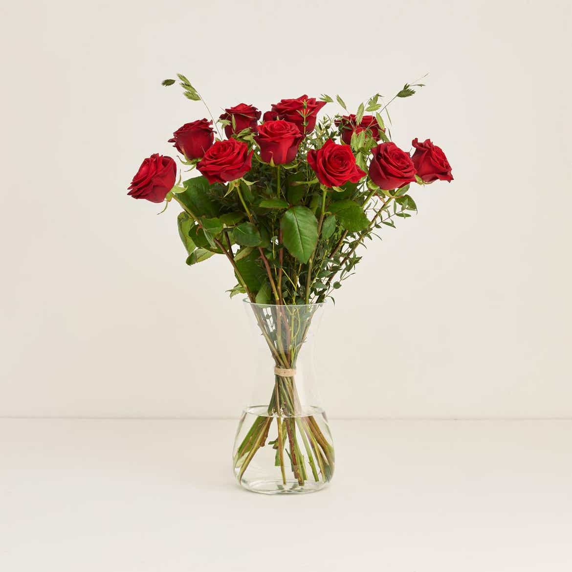 De røde roser med Terrae - Garnacha, Blanco, økologisk hvidvin ...