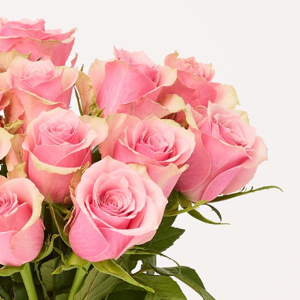 Rosebuket i lyserød | Interflora Danmark