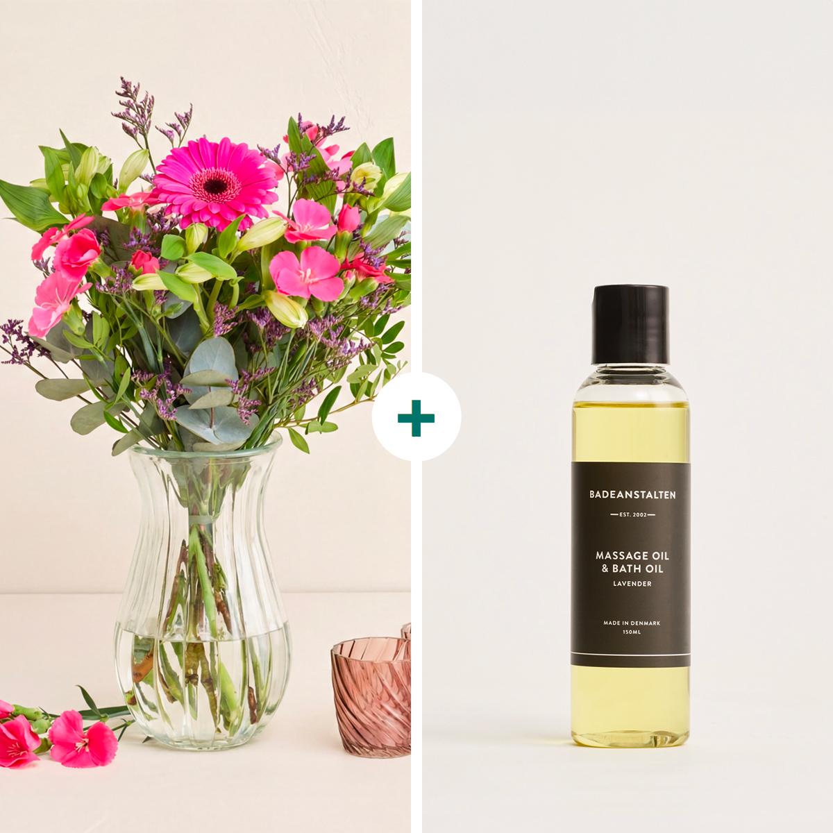 Den lille hilsen med bade & massageolie