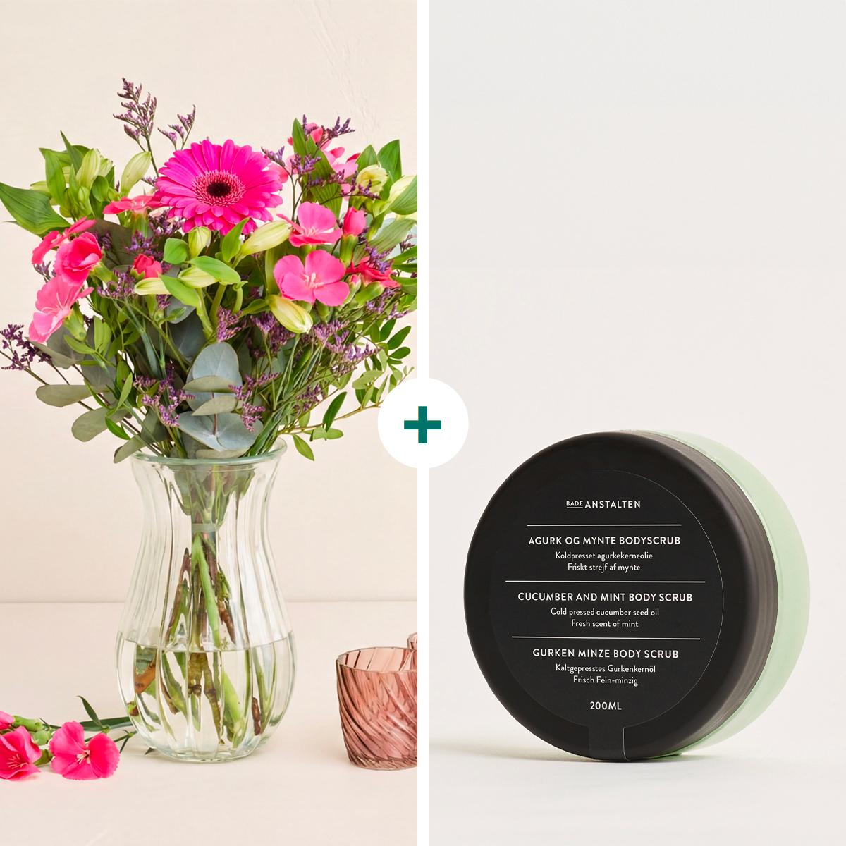 Den lille hilsen med bodyscrub