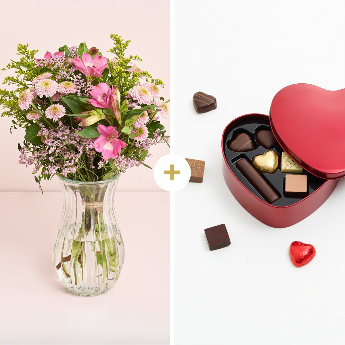 Den fine til mor med hjerte med chokolade