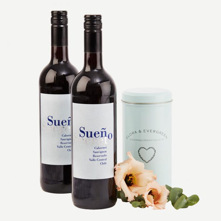 2 fl. Sueño Secret med chokoladeovertrukne dadler