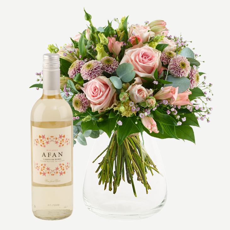 Blomster og chokolade til mor