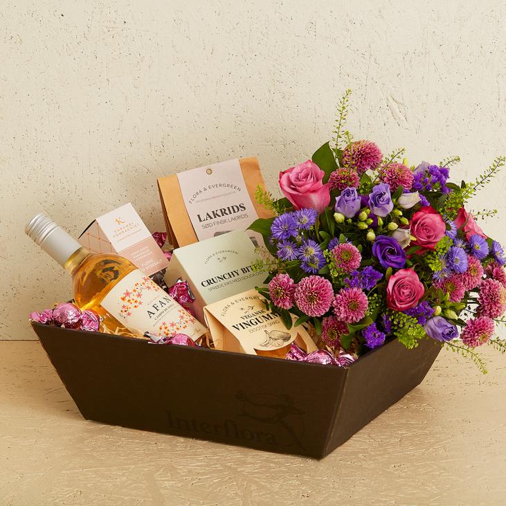 Gavekasse med buket (Floristens kreative valg)