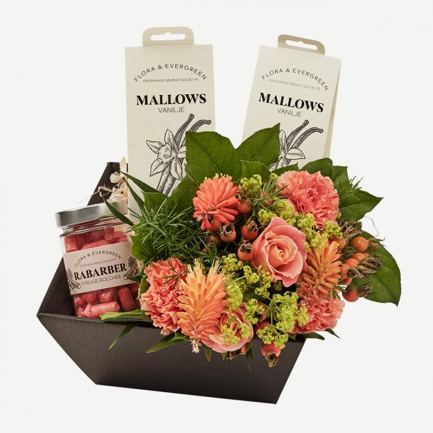 Smuk blomst med søde sager