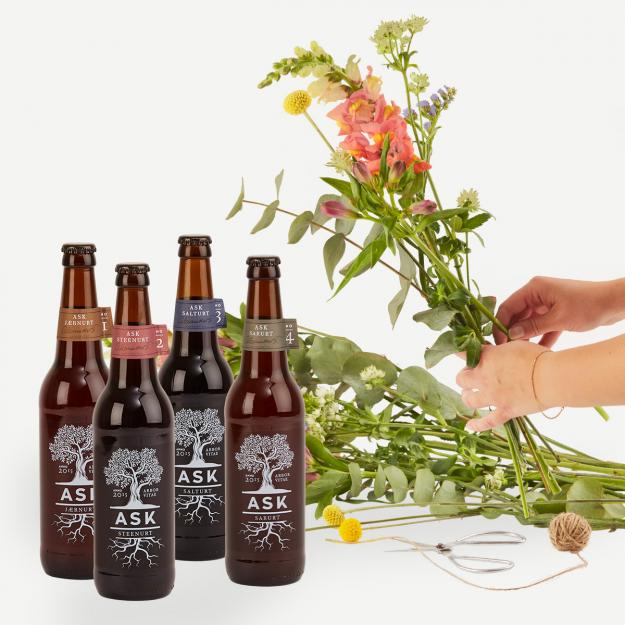Høj buket med ASK 1-4 (Floristens kreative valg)