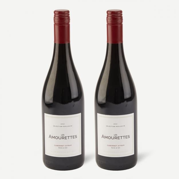 2 fl. Les Amourettes, Cabernet Sauvignon/Syrah, Languedoc