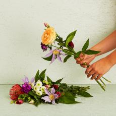 Floristens kreative kondolence buket